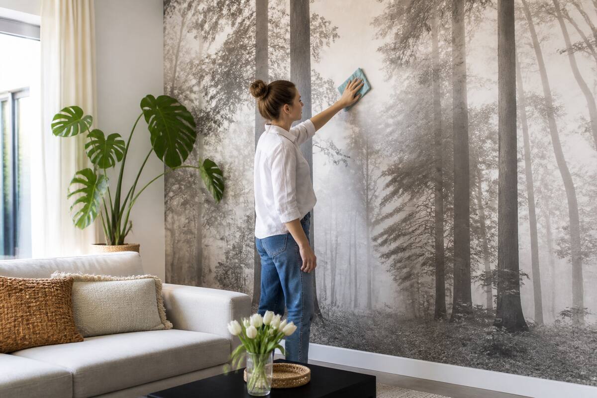 Hoe maak je fotobehang schoon zonder het te beschadigen?