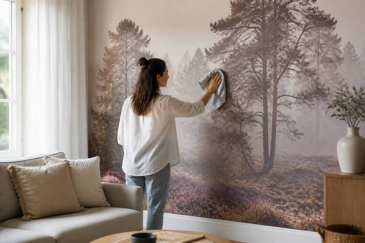 Fotobehang onderhouden: zo blijft je muur jarenlang mooi